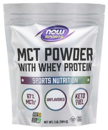 Now Foods MCT Powder with Whey Protein Unflavored - 1 Lb
