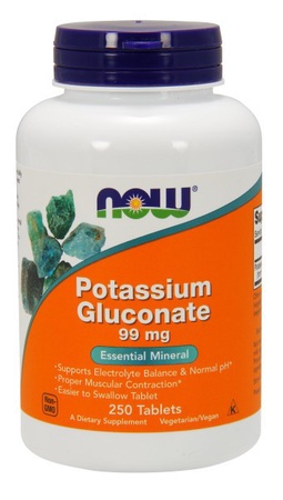 Now Foods Potassium Gluconate 99 Mg - 250 Tab