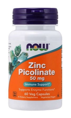 Now Foods Zinc Picolinate 50 Mg - 60 Cap