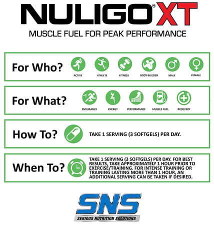 SNS Serious Nutrition Solutions NuliGo XT - 2 x 90 Softgels TWINPACK