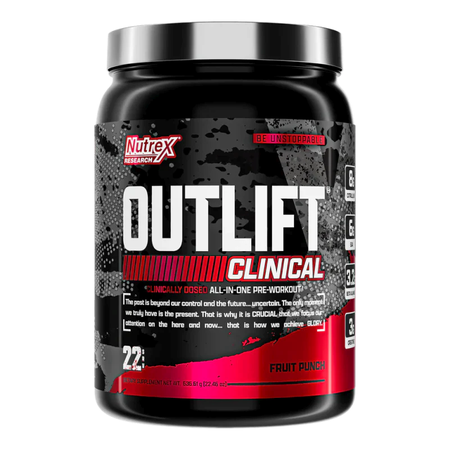 Nutrex Outlift Clinical Pre-Workout  Fruit Punch - 22 Servings