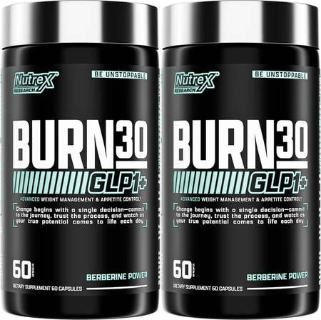 Nutrex BURN30 GLP1+ 2 x 60 Capsule Bottles  TWINPACK