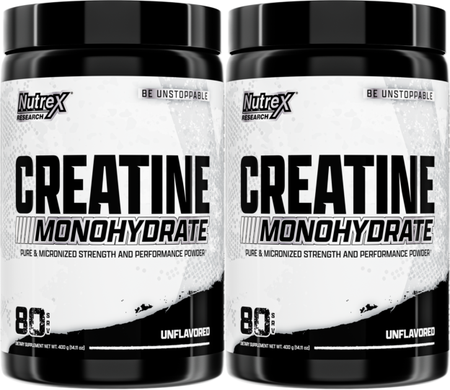 Nutrex Creatine Monohydrate - 800 Grams (2 x 400 Gram Btls) TWINPACK