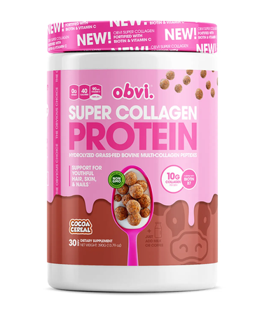 Obvi Super Collagen Protein Cocoa Cereal - 30 Servings