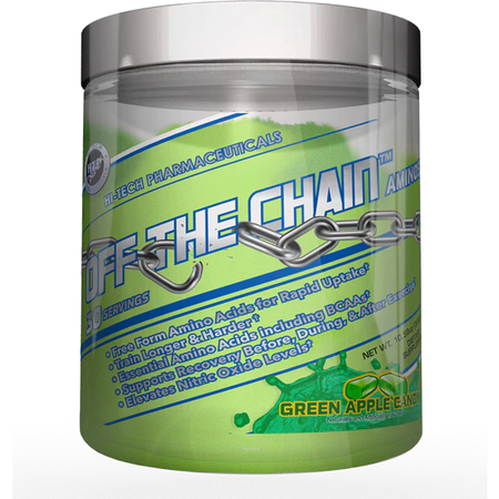 Hi Tech Pharmaceuticals Off The Chain EAA's w/Energy  Green Apple Candy - 30 Servings