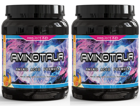 Project AD AminoTaur BCAA+EAA Plus Formula Orange Mango Guava - 60 Servings (2 x 30 Serving Btls)  TWINPACK