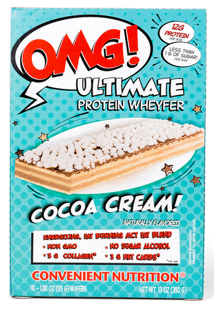 Convenient Nutrition OMG Ultimate Protein Wheyfer Bars  Cocoa Cream - 10 Bars