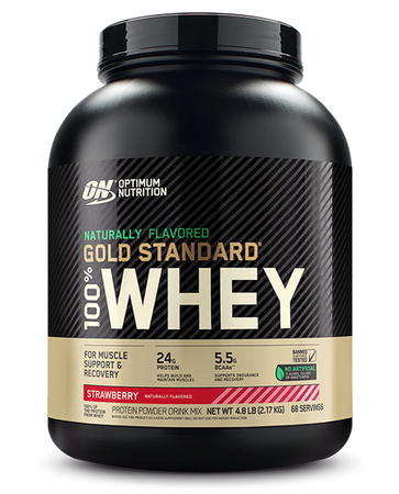 Optimum Nutrition 100% Whey Gold Standard NATURAL Strawberry - 4.8 Lb