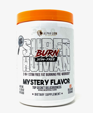 Alpha Lion SuperHuman BURN STIM FREE  Mystery Flavor - 21 Servings