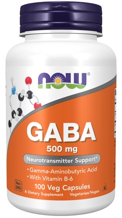 Now Foods Gaba 500 Mg + B6 - 100 Cap