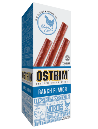 Ostrim Chicken Snack Sticks Ranch 1.5 Oz - 10 Sticks