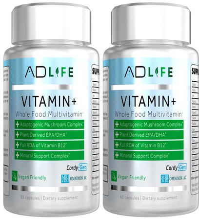 Project AD Vitamin+ - 2 x 60 Capsule Bottles TWINPACK