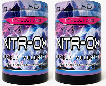 Project AD Nitr-OX - Pump Formula Citrus Berry - 2 x 20 Servings *New Formula TWINPACK