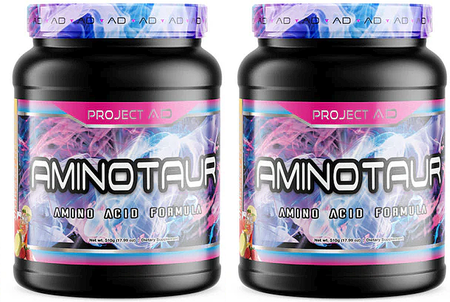 Project AD AminoTaur BCAA+EAA Plus Formula Rainbow Twist - 2 x 30 Servings TWINPACK