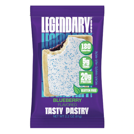 Legendary Foods Tasty Pastry Toaster Pastries Blueberry - 10 Pastries