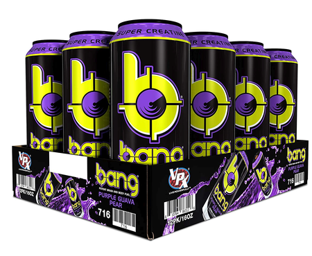 Bang Energy Drinks Purple Guava Pear - 12 x 16 Oz Cans