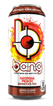 Bang Energy Drinks Georgia Peach Sweet Tea - 12 Cans *Best by Date 9/22