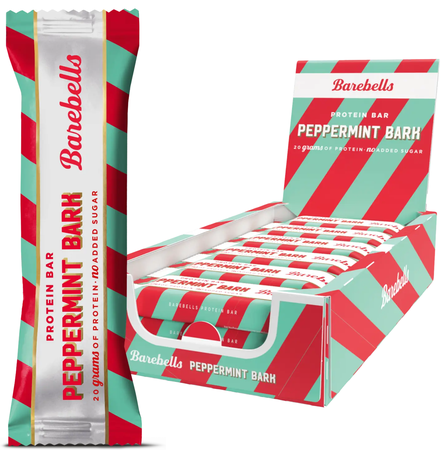 Barebells Soft Protein Bars Peppermint Bark - 12 Bars