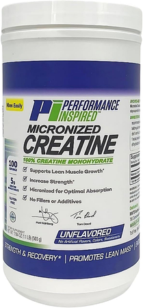Performance Inspired Nutrition Micronized Creatine - 2 x 500 Gram Bottles  TWINPACK