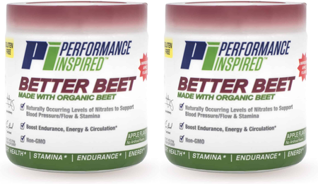 Performance Inspired Nutrition Beet Root Powder  Apple Flavored - 2 x 30 Serving bottles TWINPACK