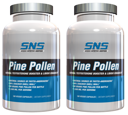 SNS Serious Nutrition Solutions Pine Pollen 500 Mg - 2 x 180 Cap TWINPACK