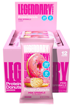 Legendary Foods Protein Donuts  Pink Sprinkle  - 12 Pack