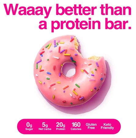 Legendary Foods Protein Donuts  Pink Sprinkle  - 12 Pack