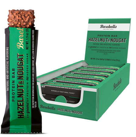 Barebells Protein Bars-Plant Based  Hazelnut & Nougat - 12 Bars