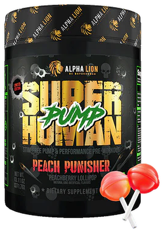 Alpha Lion SuperHuman Pump  Peach Punisher - 42 Servings