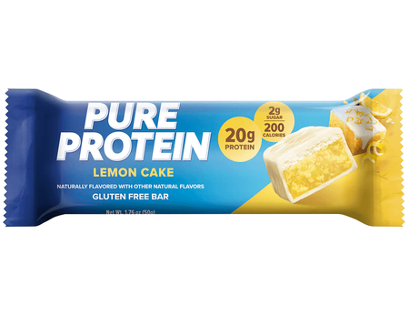 Pure Protein Bars  Lemon Cake - 12 Bars (2 Boxes of 6 Bars)