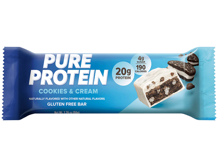 Pure Protein Bars  Cookies & Cream - 12 Bars (2 Boxes of 6 Bars)