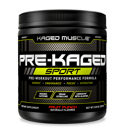 Kaged Muscle PRE-KAGED Sport  Fruit Punch - 20 Servings