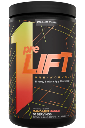 Rule 1 preLIFT Pre-Workout  Mandarin Mango - 30 Servings