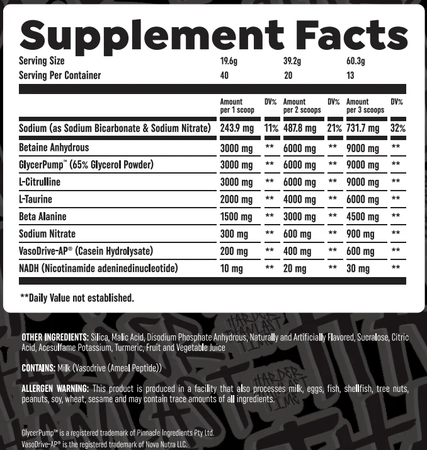 HTLT Pre Pump 2.0  Freeze Pop - 40 Servings