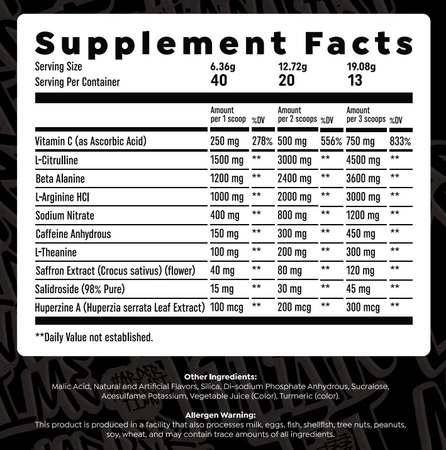 HTLT Signature Series Pre-Workout  Janicki Juice - 40 Servings