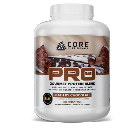 Core Nutritionals PRO Sustained Release Protein Blend Death by Chocolate - 5 Lb (60 Servings)