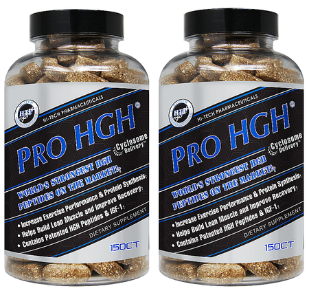 Hi Tech Pharmaceuticals PRO HGH - 2 x 150 Tablet Bottles TWINPACK