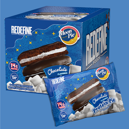 Redefine Foods Moon Pie Protein Pie  Chocolate  - 8 Pack