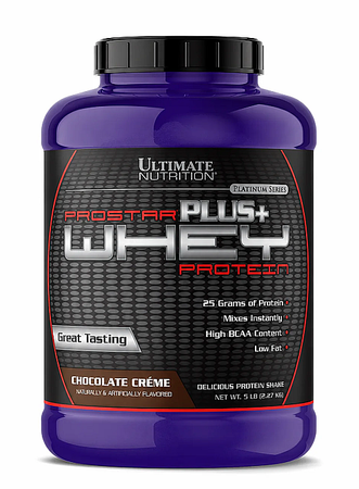 Ultimate Nutrition Prostar Whey Plus+  Chocolate - 5 Lb (76 Servings)