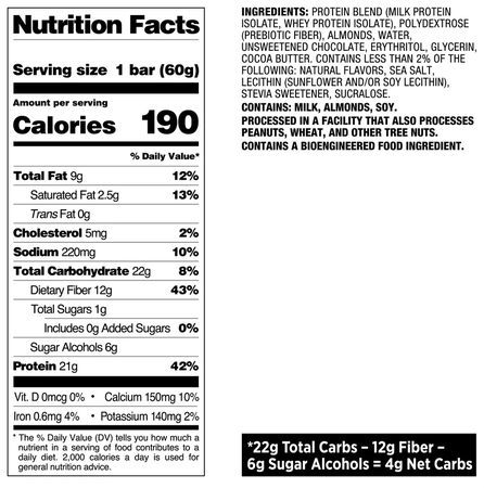 Quest Bar Chocolate Chip Cookie Dough - 12 Bars