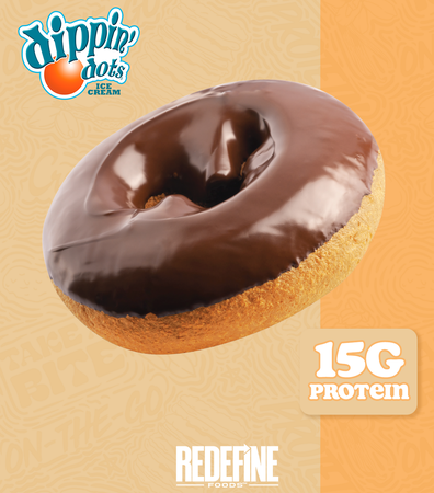 Redefine Foods Dippin' Dots Protein Donut  Chocolate Chip Cookie Dough - 8 Pack