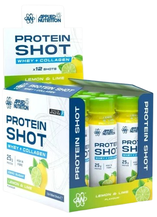 -Applied Nutrition Protein Shot 3.4oz 25g  Lemon Lime - 12 x 3.4oz Bottles