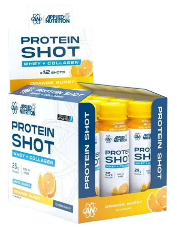 -Applied Nutrition Protein Shot 3.4oz 25g  Orange Burst - 12 x 3.4oz Bottles