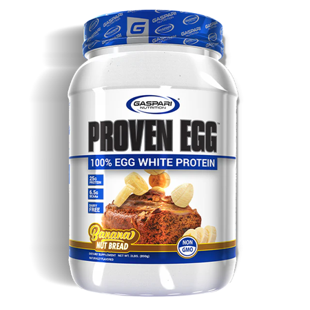 Gaspari Nutrition EGG 100% Egg White Protein Banana Nut Bread - 2 Lb
