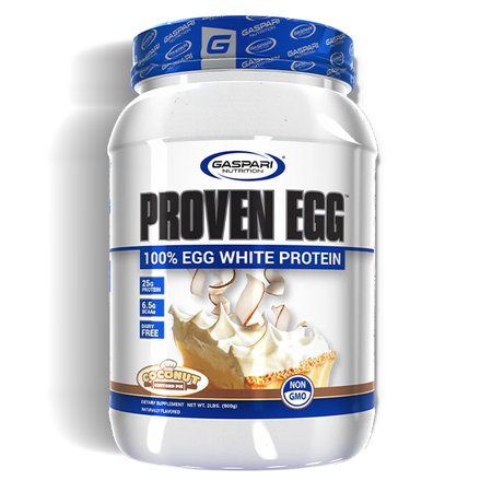 Gaspari Nutrition EGG 100% Egg White Protein Coconut Custard Pie - 2 Lb