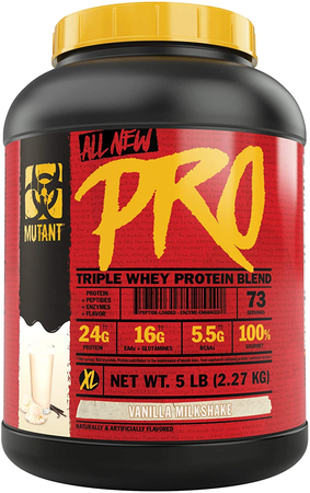 Mutant PRO Triple Whey Protein Blend  Vanilla Milkshake - 5 Lb