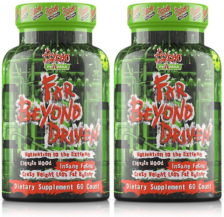Psycho Pharma Far Beyond Driven - 2 x 60 Capsule Bottles TWINPACK
