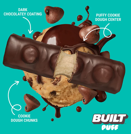 Built Puff Protein Bar Cookie Dough - 12 Bars
