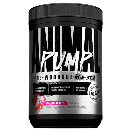 Animal Pump Non-Stim Pre-Workout  Dragon Berry - 40/20 Servings