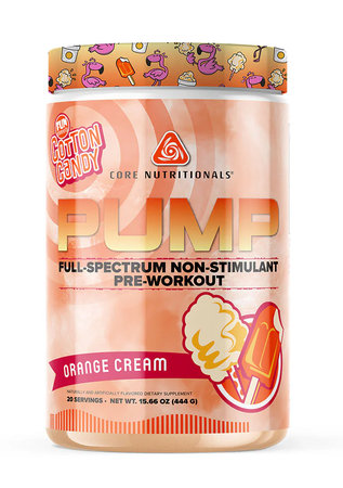 Core Nutritionals PUMP Fun Sweets Cotton Candy Orange Cream - 40 Scoops